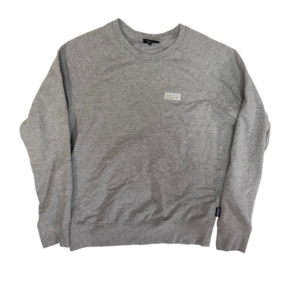 Patagonia Womens Ahnya Crew Sweatshirt Pastel P-6 Label Grey Size S